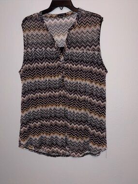 Ava & Grace Sleeveless Babydoll Top Size 2X